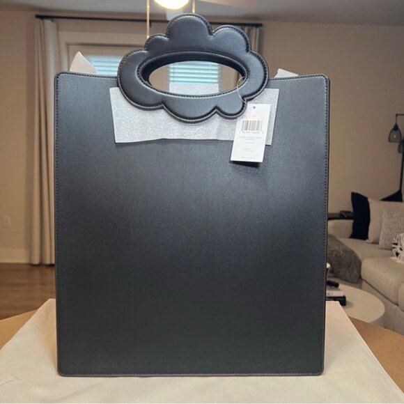 Coach Cloud Handle Tote In Coachtopia Leather Black - Picture 3 of 16